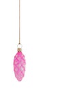 Pink Teardrop Christmas Bauble