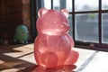 Pink Teddy Bear Piggy Bank - Cute Savings Container for Kids and Collectors