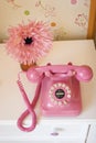 Pink telephone Royalty Free Stock Photo