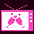 televisions and heart shape