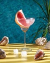 Pink Tequila Is Summer Drink. Tequila crafted with blue agave, uniquely finished for a month in red wine barrels.