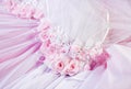 Pink textile wedding background