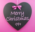 Pink theme Merry Christmas message