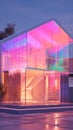 Pink theme Multicolor Acrylic life sized House generative AI