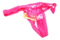 Pink thong condom