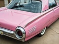 1961 Pink Thunderbird Royalty Free Stock Photo