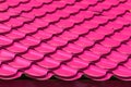 Pink tile roof