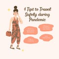 Pink 5 Tips to Travel Safely During Pandemic Instagram Post