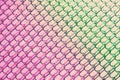 Pink to Green Colors in Ice Diamond Patterns Royalty Free Stock Photo
