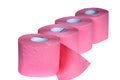 Pink Toilet Paper Royalty Free Stock Photo