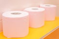 Pink toiletpaper Royalty Free Stock Photo