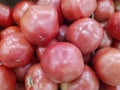 Pink tomatoes harvest. many pink tomatoes. Tomatoes. Tomato background Royalty Free Stock Photo