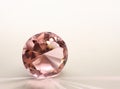 Pink topaz diamond