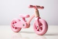 Pink Toy Toy Balance Bike White Background