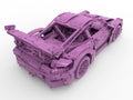 Pink toy car Royalty Free Stock Photo