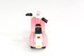 Pink toy motorcycle Royalty Free Stock Photo