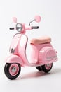 Pink Toy Toy Scooter White Background Royalty Free Stock Photo