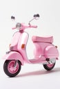 Pink Toy Toy Scooter White Background Royalty Free Stock Photo