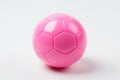 Pink Toy Toy Soccer Ball White Background Royalty Free Stock Photo