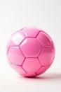 Pink Toy Toy Soccer Ball White Background Royalty Free Stock Photo