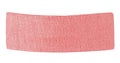 Pink training headband isolated on white background. Sport headband