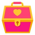 Pink treasure chest for a princess icon