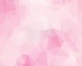 Pink triangle background design. Geometric background in Origami