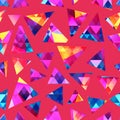 Pink triangle geometric pattern Royalty Free Stock Photo