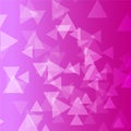 Pink triangle intensive vector background Royalty Free Stock Photo