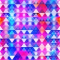 Pink triangle seamless pattern Royalty Free Stock Photo