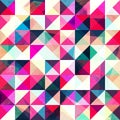 Pink triangle seamless pattern Royalty Free Stock Photo