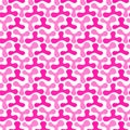 Pink triangular spots seamless pattern