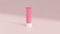 Pink Tube Cosmetic Cleanser Mock Up