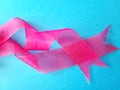 Pink twisted ribbons Royalty Free Stock Photo