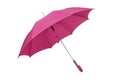 Pink umbrealla isolated Royalty Free Stock Photo