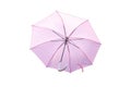 Pink umbrellas on isolate white background. Used for rain, sun protection and weather protection Royalty Free Stock Photo