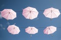 Pink umbrellas