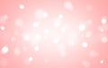 Pink valentine bokeh soft light abstract background, Vector eps 10 illustration bokeh particles Royalty Free Stock Photo