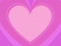 Pink Valentine heart. Symbol of love