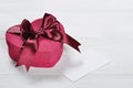 Pink Valentines Day gift box Royalty Free Stock Photo