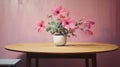 Pink Vase On Table: Bess Hamiti, Xu Beihong, Casey Weldon Inspired Art