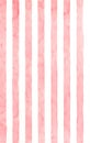 Pink vertical stripes. Handmade watercolor.Seamless pattern