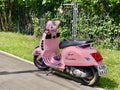 Pink Vespa Scooter