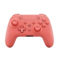A pink video game controller on transparent background Royalty Free Stock Photo