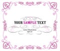 Pink vintage border