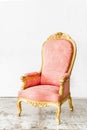 Pink Vintage Chair Royalty Free Stock Photo