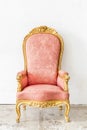 Pink Vintage Chair Royalty Free Stock Photo