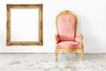 Pink Vintage Chair Royalty Free Stock Photo