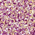 Pink and violet dendrobium orchids floral seamless vector pattern