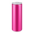 Pink Violet Metal Aluminum Beverage Drink Can. Ready For Your Design. Product Packing